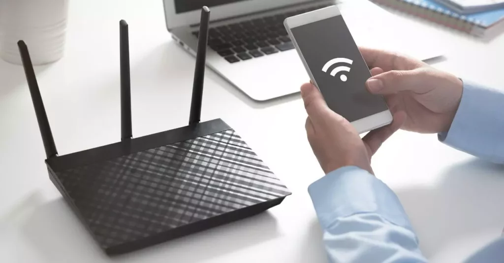 connexion routeur wifi avec téléphone portable